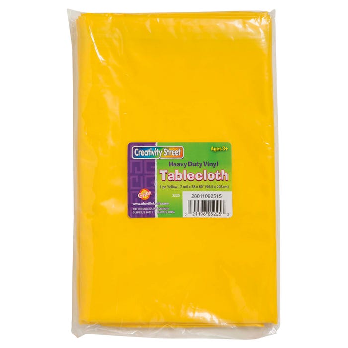 Creativity Street Jumbo Messy Mat, 38 x 80 Inches, Yellow