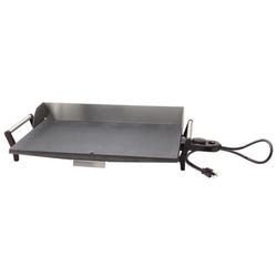 Cadco Portable Electric Griddle, 1500 Watt, 21 x 12 Inches, Silver