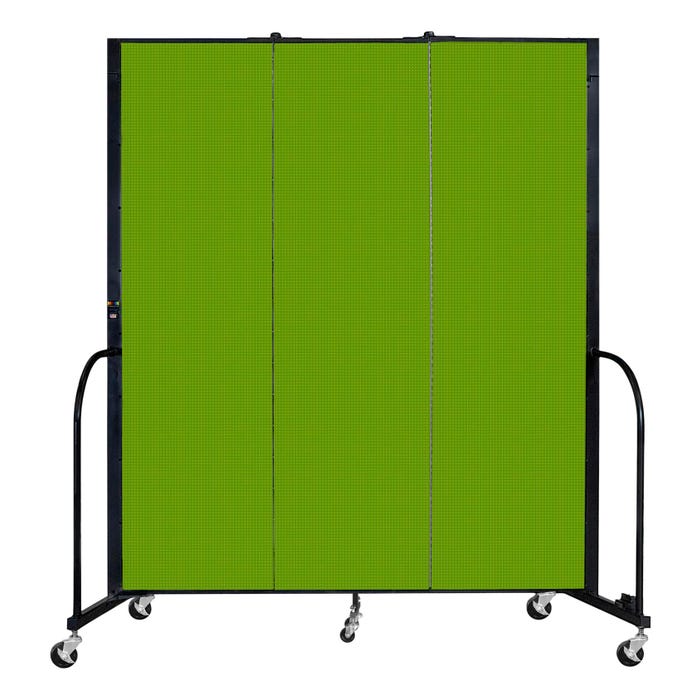 Screenflex Freestanding Standard Room Divider, 3 Panels, 5 Feet 9 Inches x 6 Feet 8 Inches