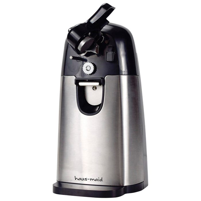 Coffee Pro Haus-Maid Electric Can Opener, Built-in Magnet, Black