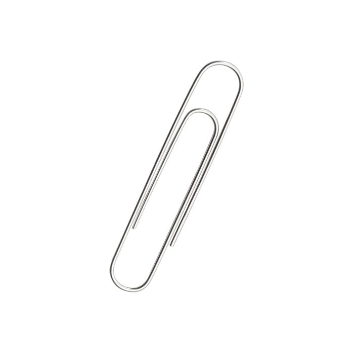 School Smart Smooth Paper Clips, 2 Inches, Pack of 100
