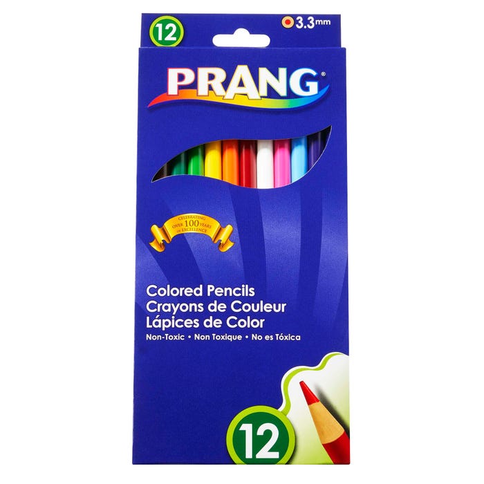 Prang Colored Pencils, Assorted Colors, Set of 12