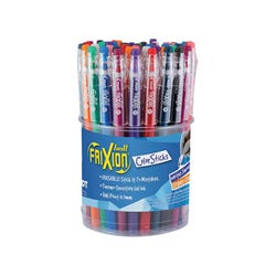 Pilot FriXion ColorSticks Erasable Gel Ink Pens Barcoded Tub, Fine Point, Assorted Ink , Pack of 48 2130997