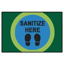 Carpets for Kids KID$Value Sanitize Here Dot Carpet, 4 x 6 Feet, Rectangle, Multicolored 2051445