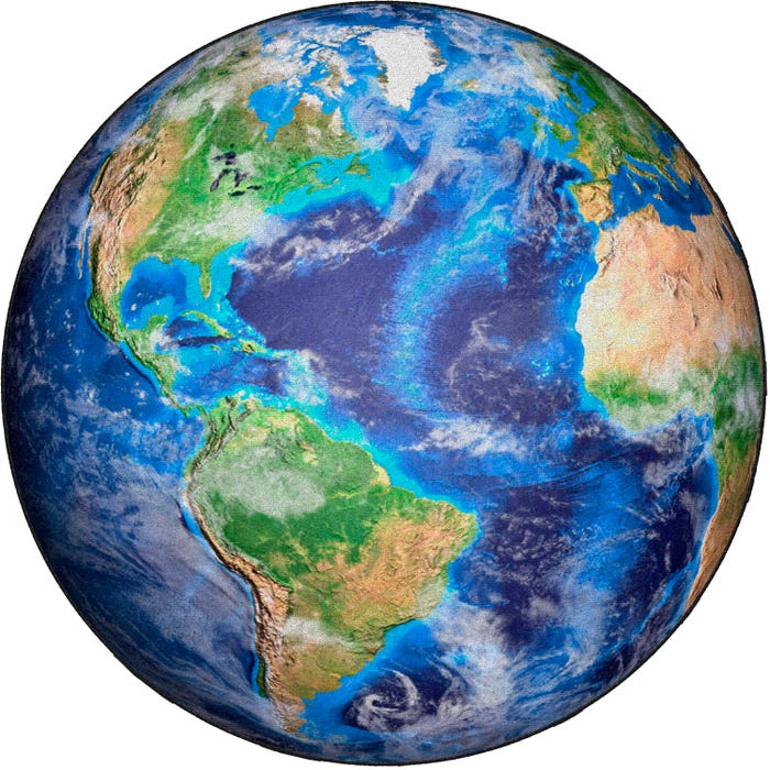 Flagship Carpets All Around the World Carpet, Round