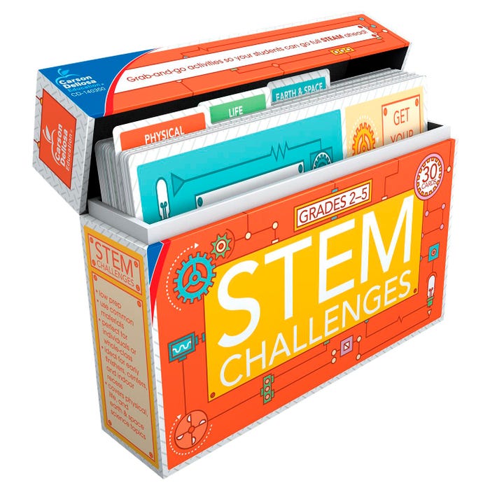 Carson Dellosa STEM Challenges Science Learning Cards, Set of 30, Grades 2 to 5