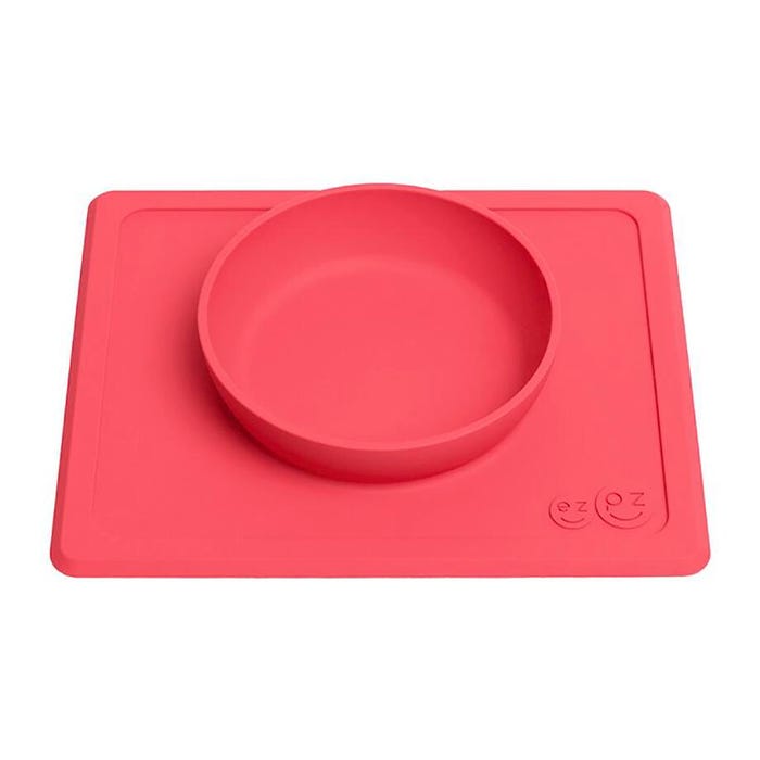ezpz Mini Bowl, 8-1/2 x 7 x 1-1/4 Inches, Coral
