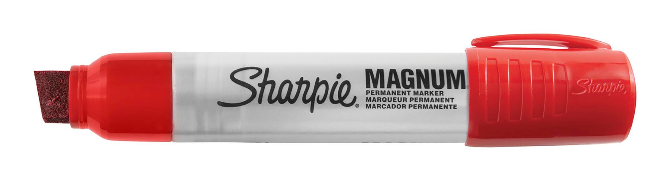 Sharpie Magnum Permanent Marker, Oversized Chisel Tip, Red 059241