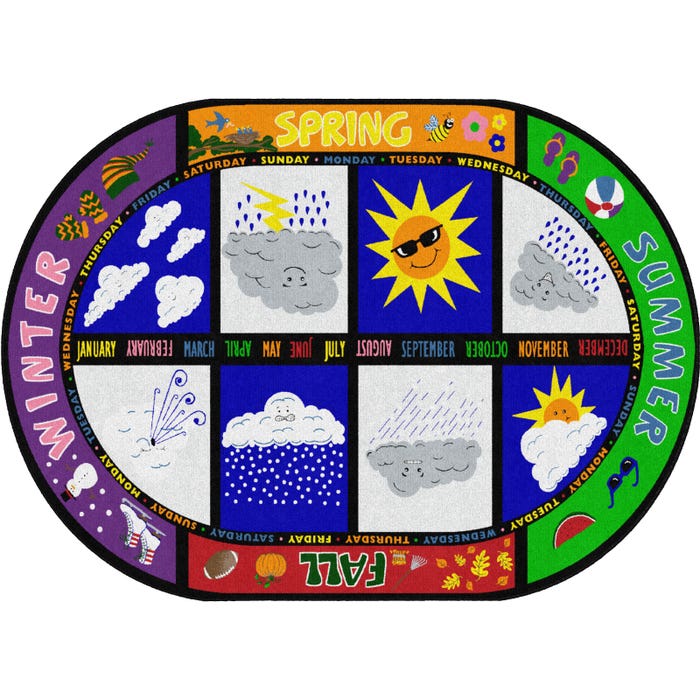 Flagship Carpets Weather Today Carpet, Oval