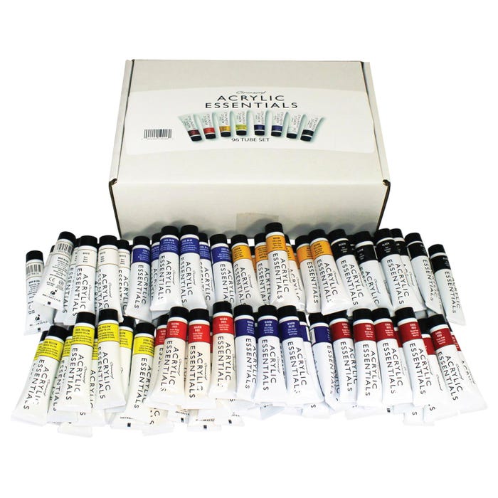 Chromacryl Acrylic Essentials, 0.67 Ounces, Assorted Colors, Set of 96