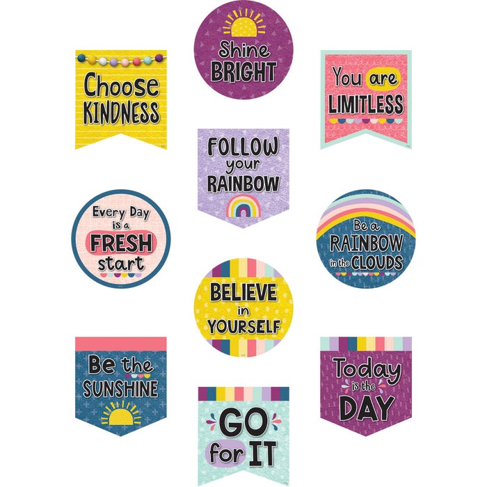 Teacher Created Resource Oh Happy Day Positive Saying Accents, Pack of 30
