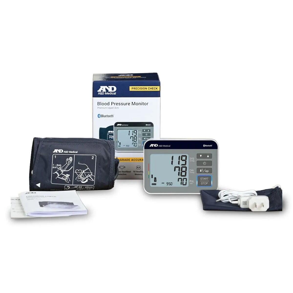 A & D Blood Pressure Monitor with Wide Range Cuff 2216865