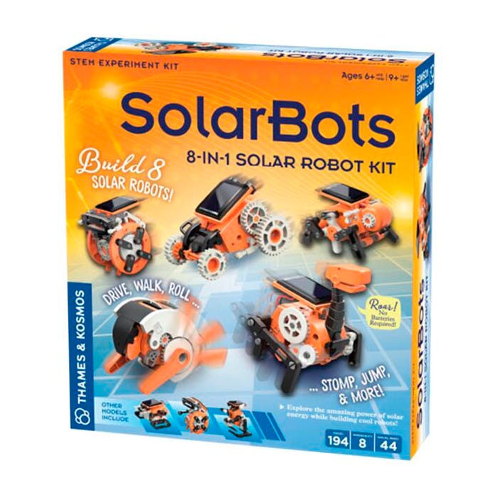 Thames & Kosmos SolarBots: 8-in-1 Solar Robot Kit, 194 Pieces