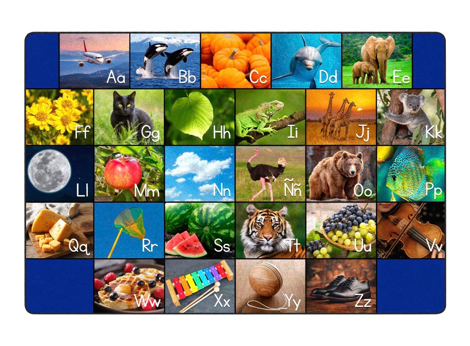 Childcraft Photo Fun Spanish Alphabet Carpet, Rectangle 4002563