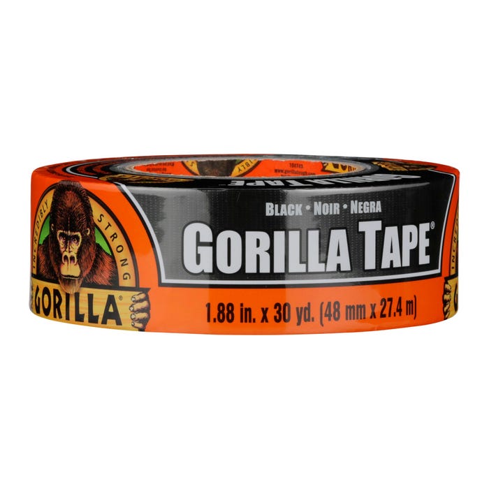 Gorilla Glue Black Gorilla Tape, 1.88 Inches x 30 Yards, Black