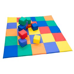 Shape 'n Color Mat and Matching Cubes, 60 x 60 Inches 2124844