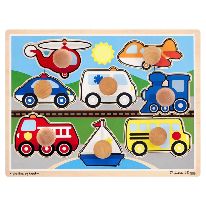 Melissa & Doug Vehicles Jumbo Knob Puzzle