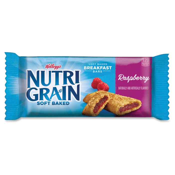 Nutri-Grain Raspberry Low Fat Cereal Bar, 1.3 Ounce, Pack of 16