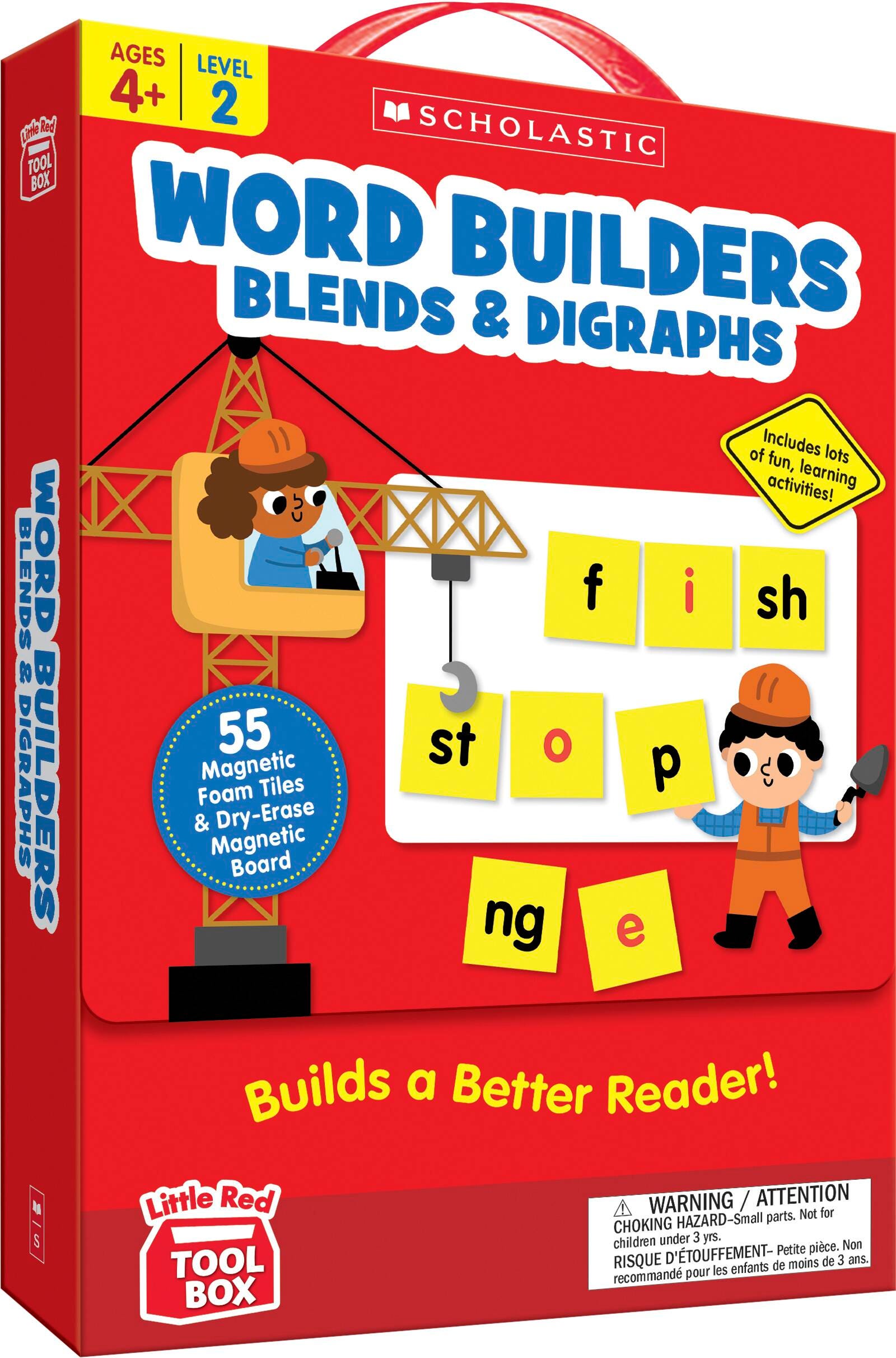 Image for Scholastic Little Red Tool Box Word Builder Set, Blends & Digraphs from School Specialty