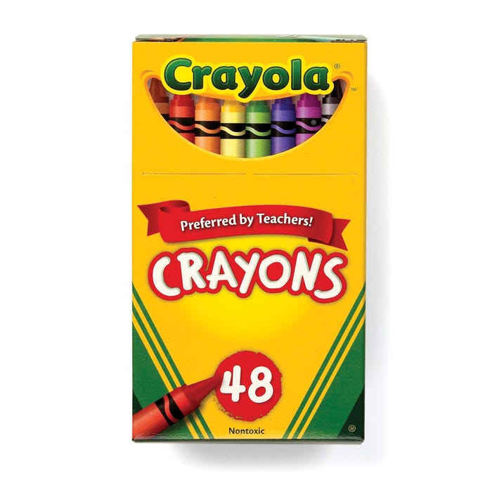 Crayola Crayons, Assorted Colors, Set of 48
