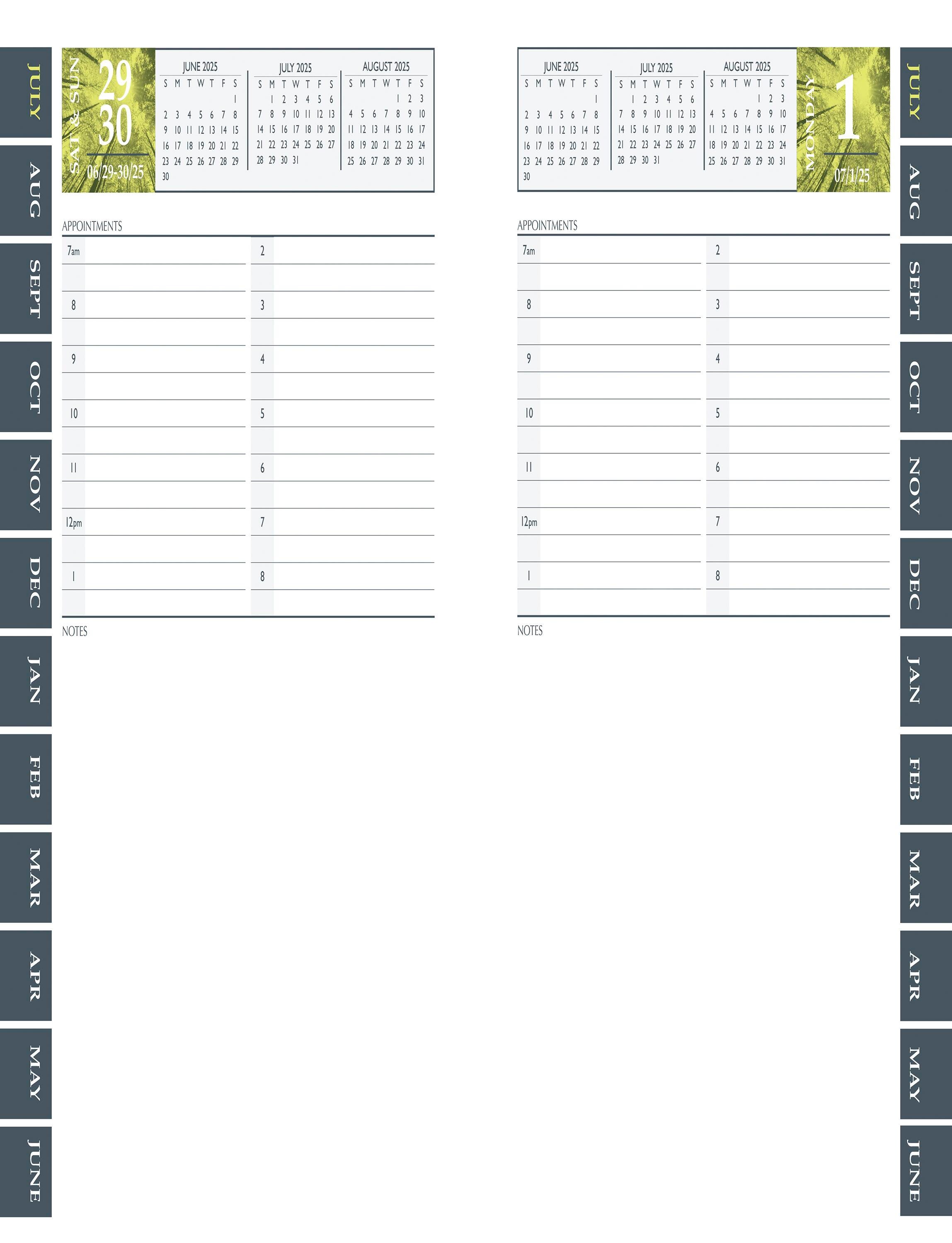 Hammond & Stephens, Academic Daily Planner, July 2025-June 2026 2150681