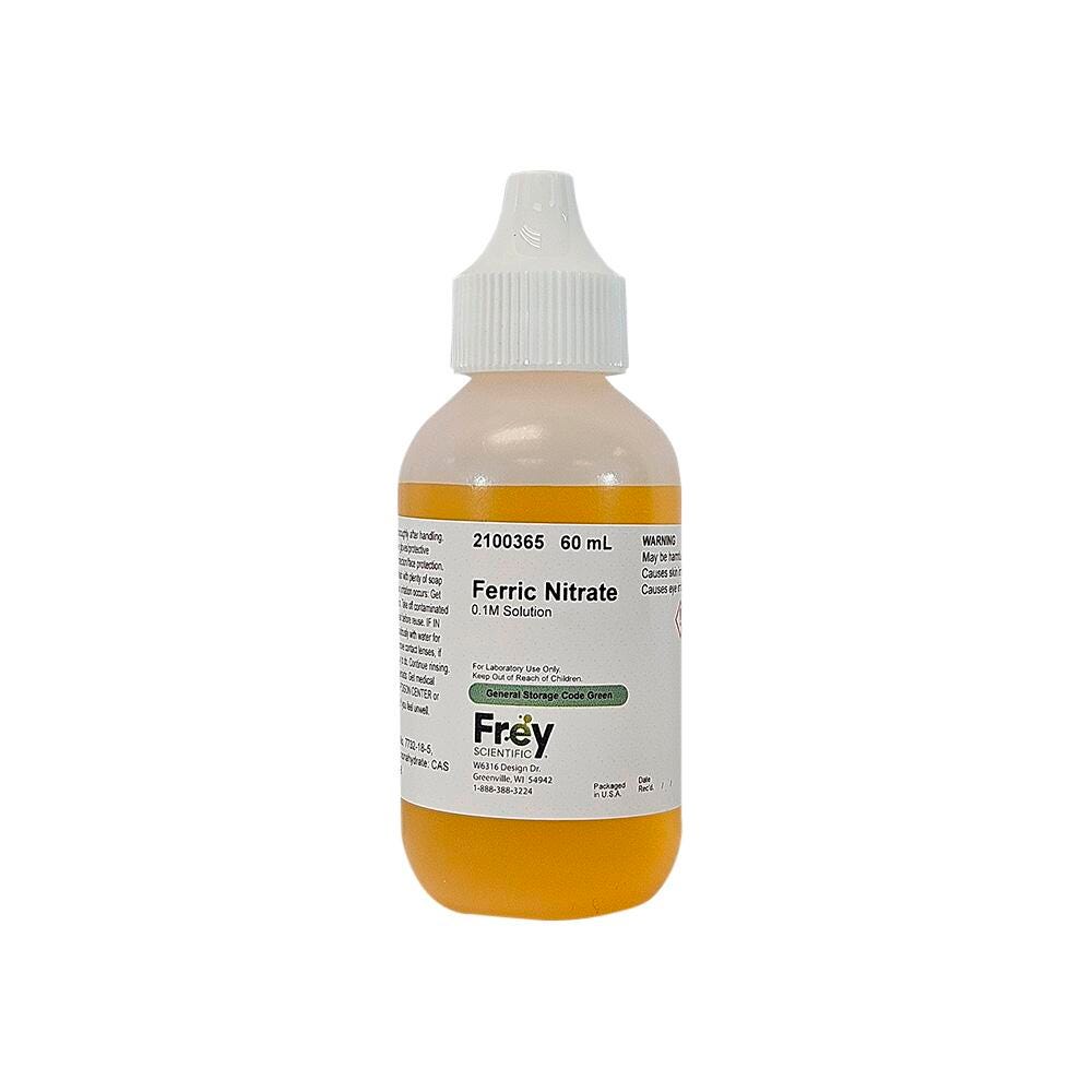 Frey Scientific Ferric Nitrate 0.1M Solution, 60ML 2100365