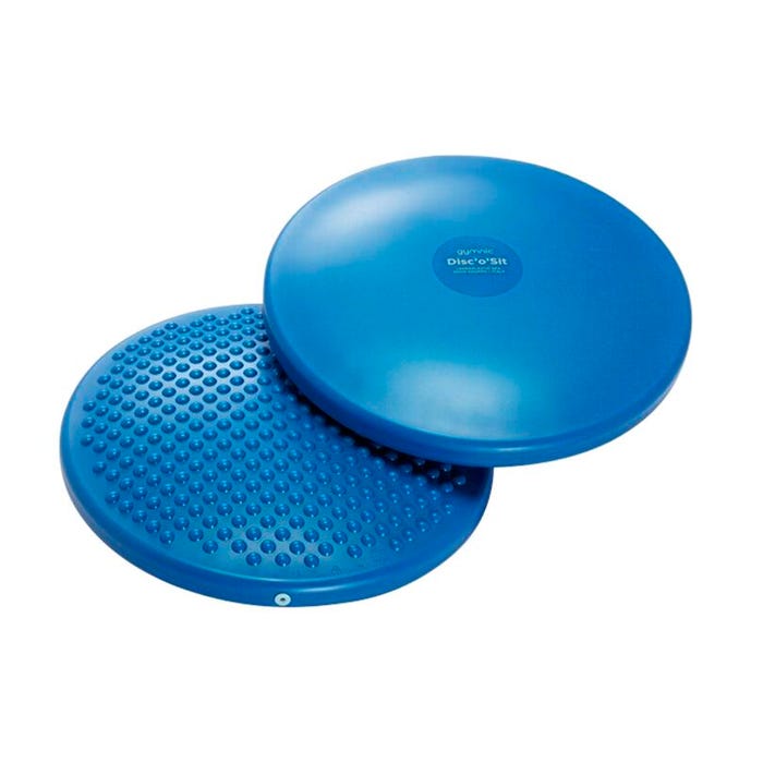 Gymnic Disc'O'Sit Inflatable Seat Cushion, 15 Inches, Blue