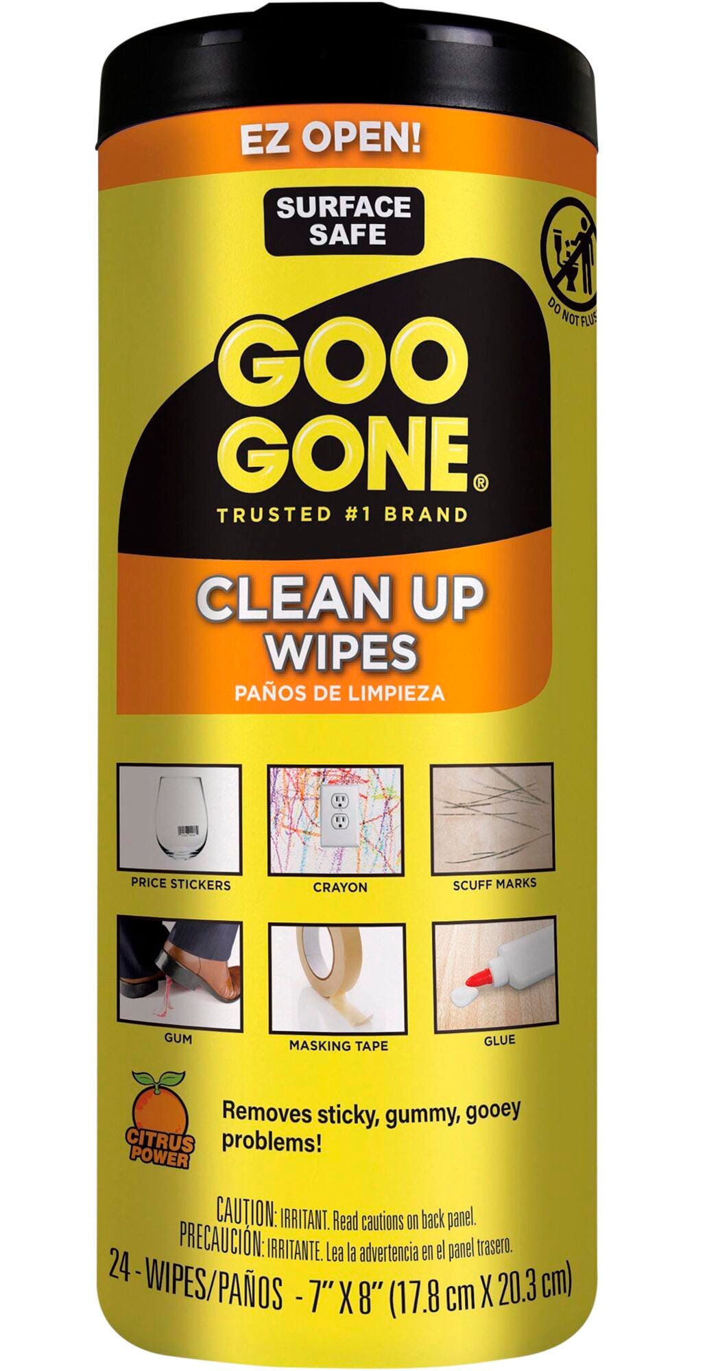 Image for Goo Gone Tough Task Wipes, 24 Wipes, White from School Specialty