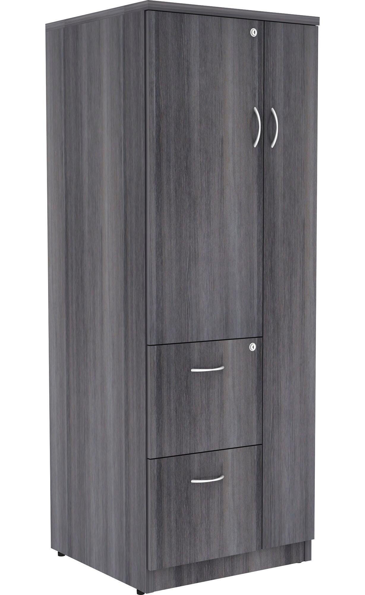 Image for Lorell Relevance Tall Storage Cabinet, 23-5/8 x 23-5/8 x 65-5/8 Inches, Charcoal Gray from School Specialty