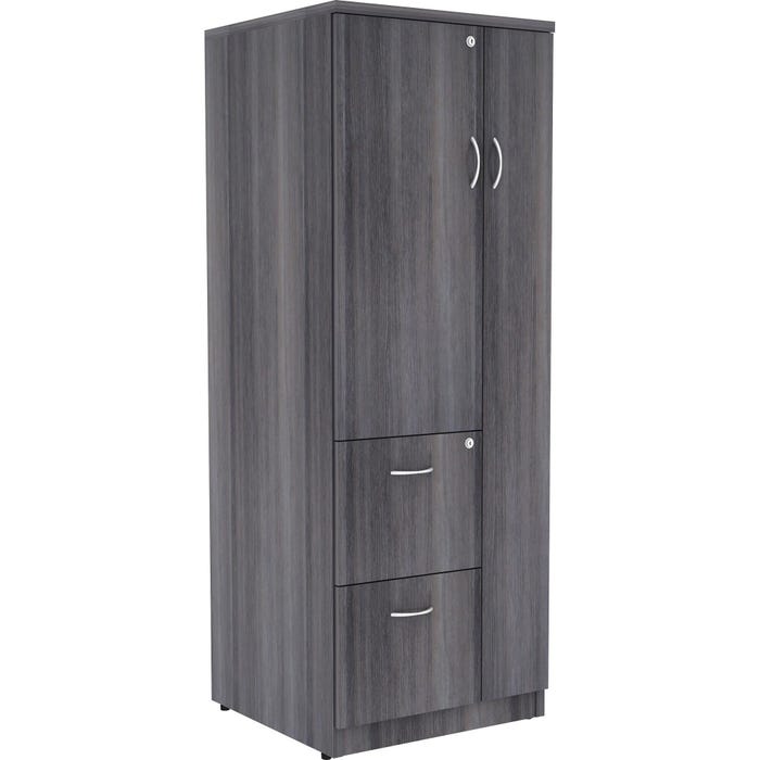 Lorell Relevance Tall Storage Cabinet, 23-5/8 x 23-5/8 x 65-5/8 Inches, Charcoal Gray