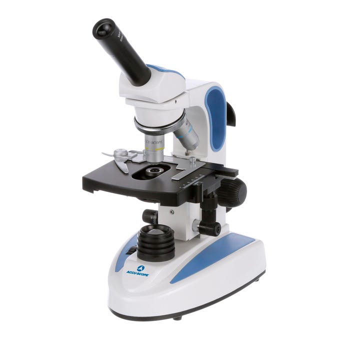Accu-Scope EXM-150 Compound Monocular Microscope with X-Y Mechanical Stage and Iris Diaphragm