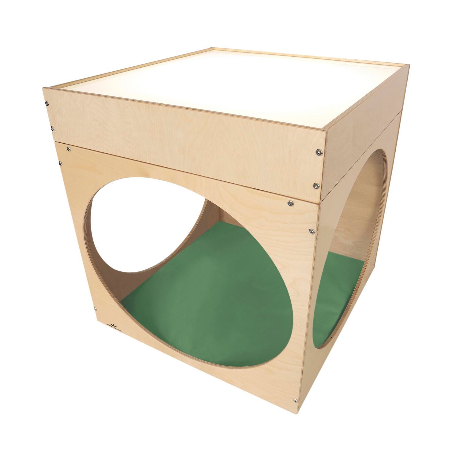 Whitney Brothers Superbright LED Creative Cube and Mat, 29 x 30 x 30-1/2 Inches, Item Number 2106003