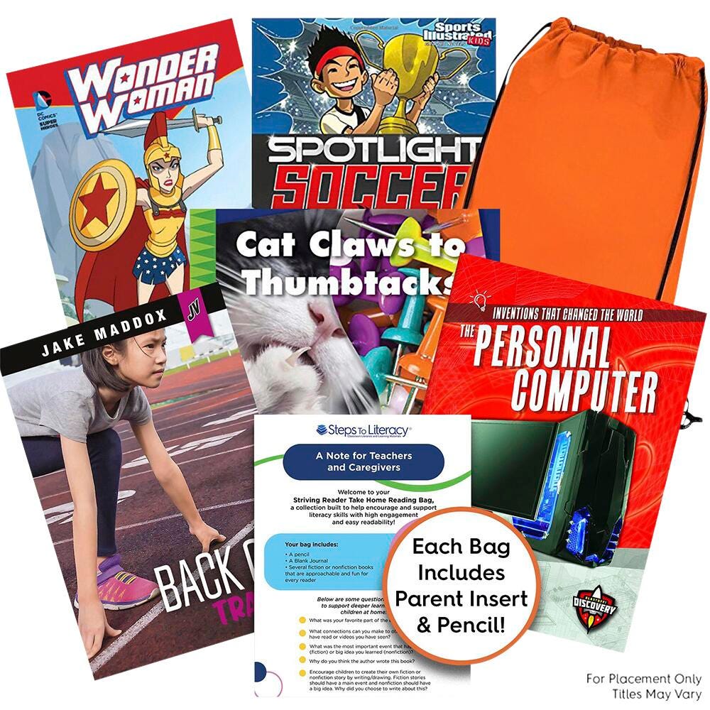 Achieve It! Take Home Bag Striving Readers, Grades 5, Set of 11, Item Number 2097401