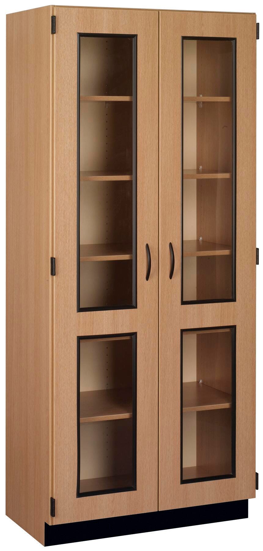 Stevens I.D. Systems 6 Shelf Display Cabinet with Locking Double Doors, 36 x 23 x 84 Inches 4001096