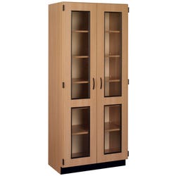 Stevens I.D. Systems 6 Shelf Display Cabinet with Locking Double Doors, 36 x 23 x 84 Inches 4001096
