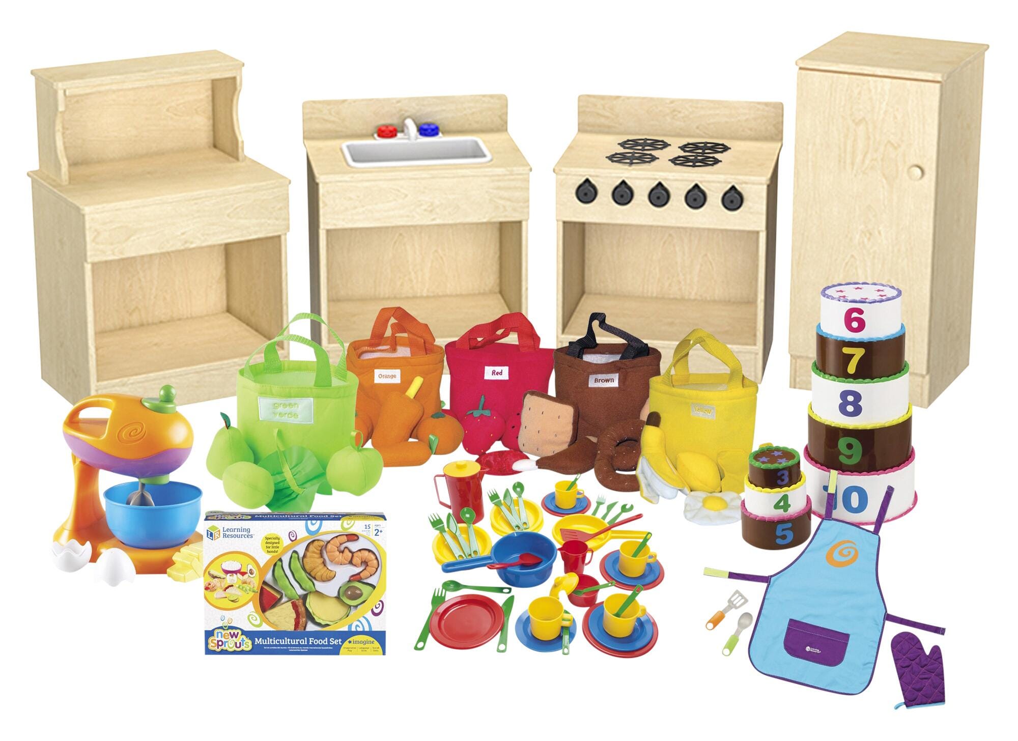 Toddler Dramatic Play Kitchen Bundle
