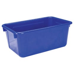 School Smart Storage Bin, 7-7/8 x 12-1/4 x 5-3/8 Inches, Blue 081941