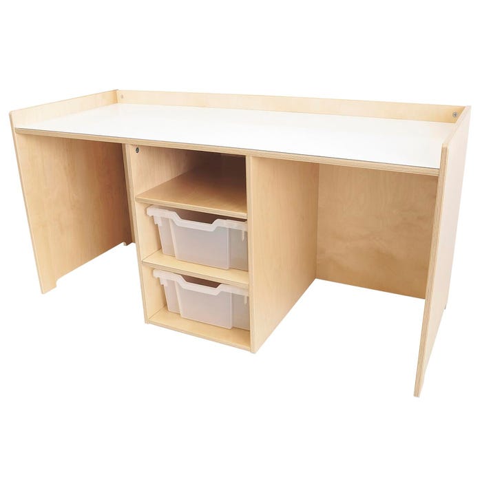 Whitney Brothers STEM Activity Desk with Trays, 48-1/2 x 19-1/2 x 24 Inches