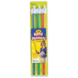 Learning Resources Hand Pointers, 24 Inches, Assorted Colors, Set of 3 1283198