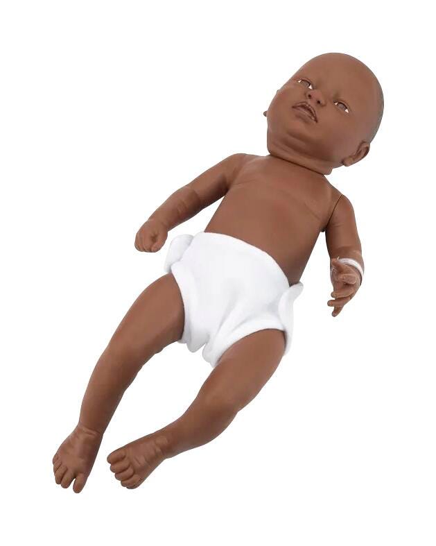 Image for Newborn Baby Doll - Black Baby Boy from School Specialty