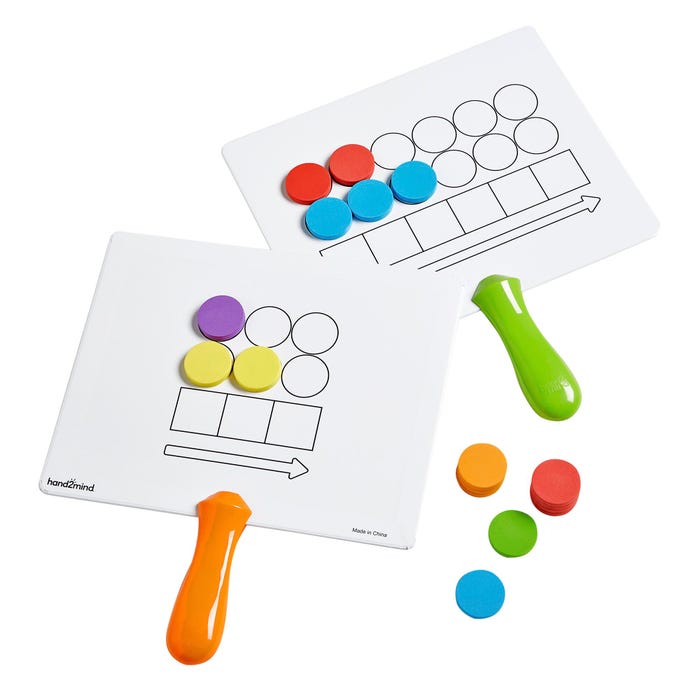 hand2mind Elkonin Box Magnetic Answer Board, Set of 6
