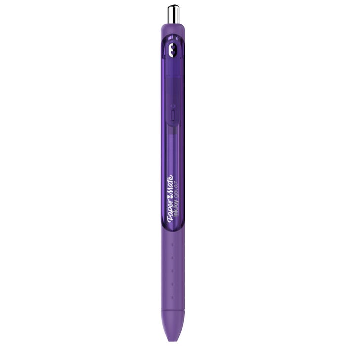 Paper Mate InkJoy Gel Pens, Medium Point, 0.7 mm, Purple, Pack of 12