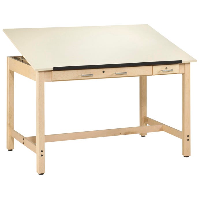 Diversified Woodcrafts Instructors Drafting Table, 72 x 37-1/2 x 37, Maple