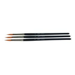 Sax True Flow Golden Taklon Watercolor Paint Brushes, Round, Size 1, Pack of 3, Item Number 1567580