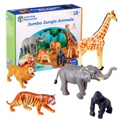 Learning Resources Jumbo Jungle Animals, Set of 5 1290859