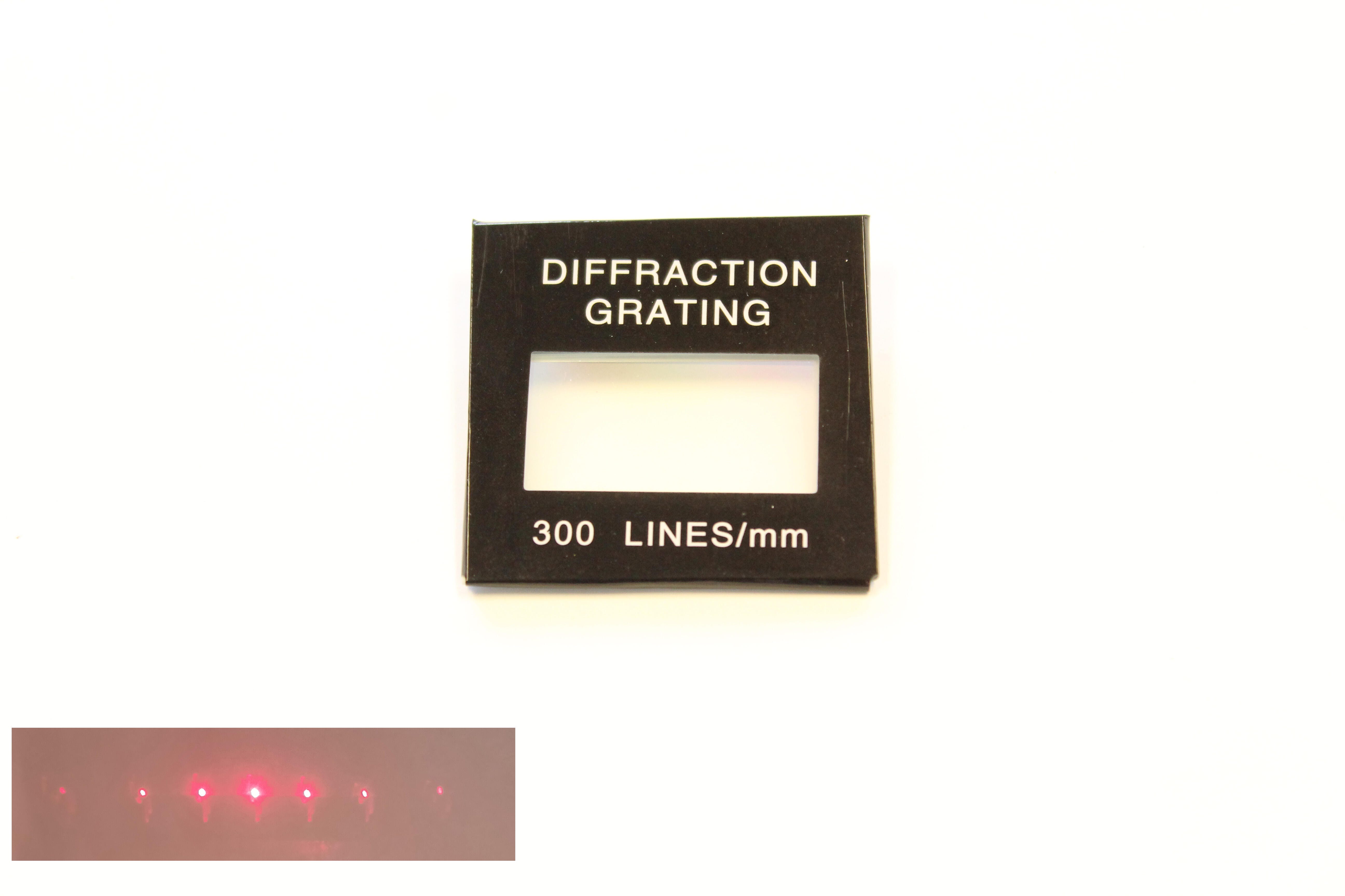 United Scientific Diffraction Grating, 300 Lines per Millimeter
