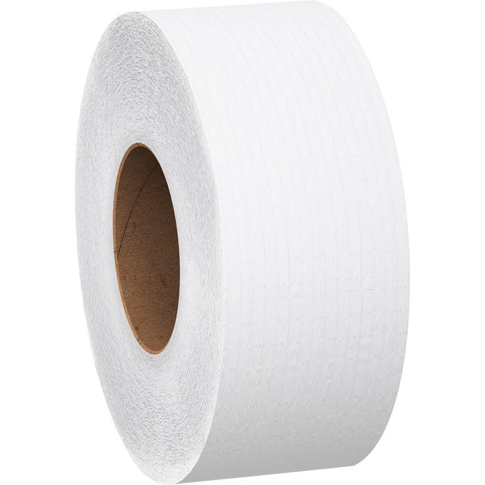 Scott Jr Jumbo Roll Toilet Paper, 2-Ply, White, Pack of 4