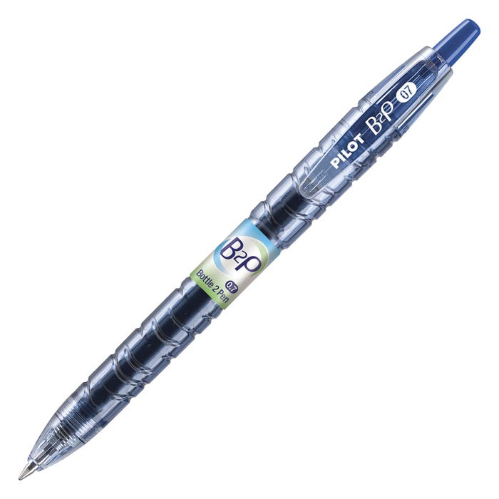 Pilot B2P BeGreen Refillable Retractable Gel Pen Fine Tip, Blue Ink, Pack of 12