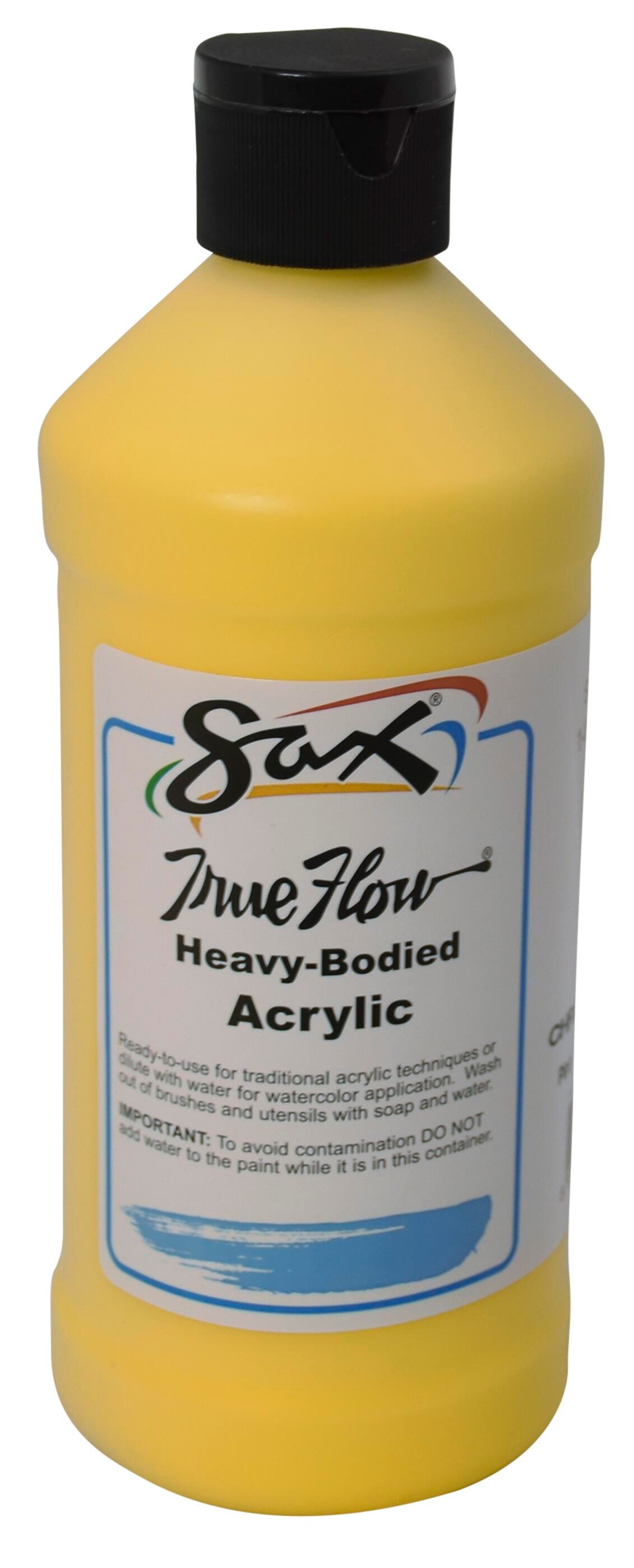 Sax Heavy Body Acrylic Paint, 1 Pint, Chrome Yellow Item Number 1572464