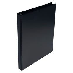 School Smart Round Ring View Binder, Polypropylene, 1/2 Inch, Black 086386
